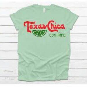 Texas Chica Mint Green Short Sleeve Tee